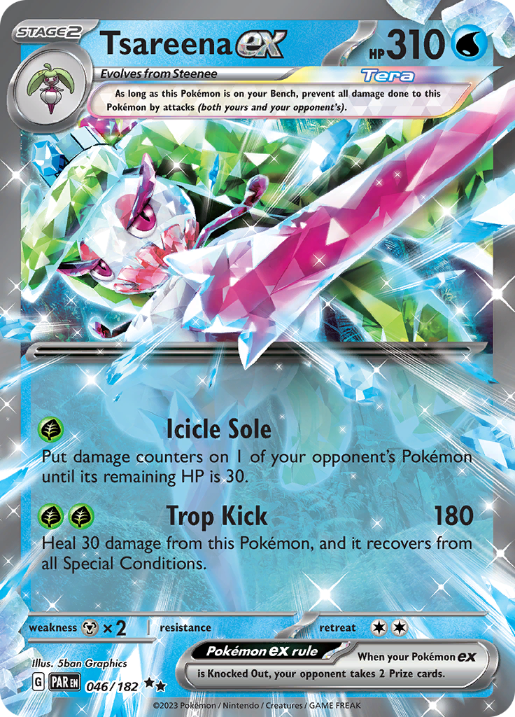 Tsareena ex (046/182) [Scarlet & Violet: Paradox Rift] | Rock City Comics