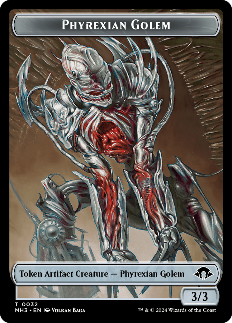 Phyrexian Golem Token [Modern Horizons 3 Tokens] | Rock City Comics