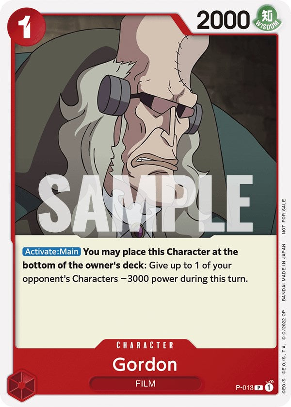 Gordon (One Piece Film Red) [One Piece Promotion Cards] | Rock City Comics