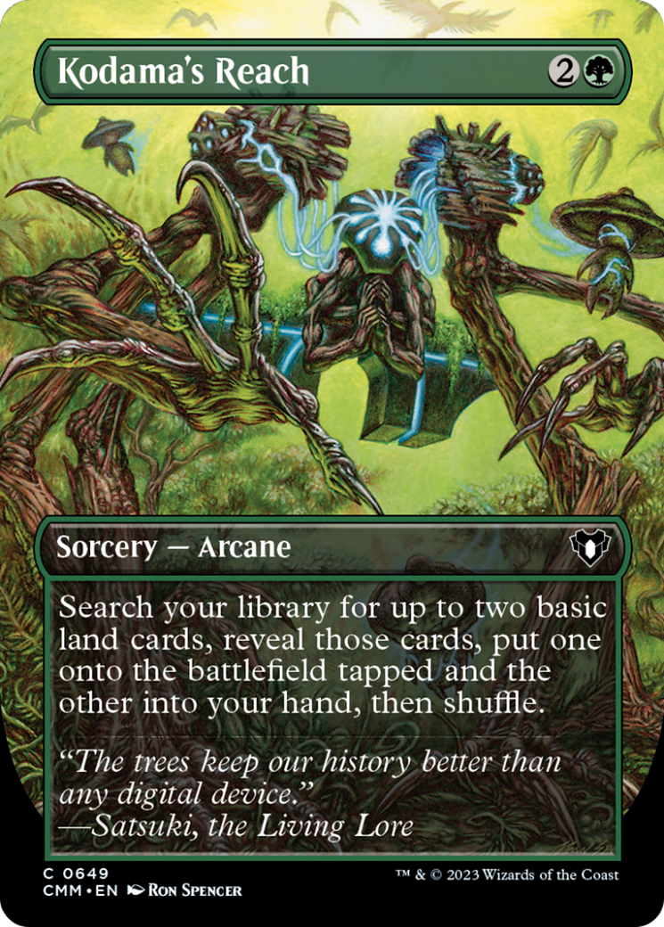 Kodama's Reach (Borderless Alternate Art) [Commander Masters] | Rock City Comics