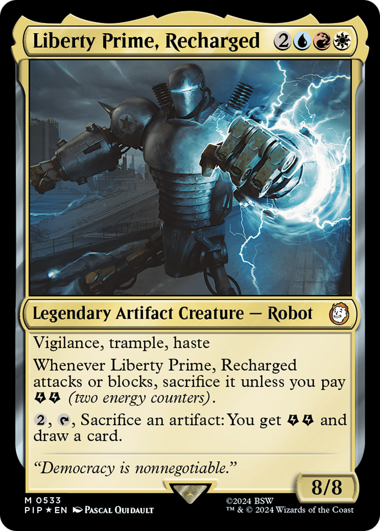 Liberty Prime, Recharged (Surge Foil) [Fallout] | Rock City Comics