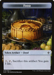 Knight // Food (15) Double-Sided Token [Throne of Eldraine Tokens] | Rock City Comics