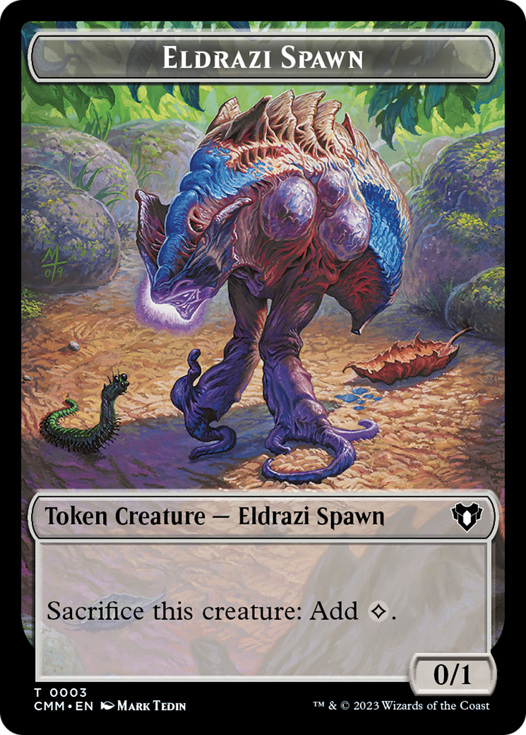 Eldrazi Spawn // Satyr Double-Sided Token [Commander Masters Tokens] | Rock City Comics