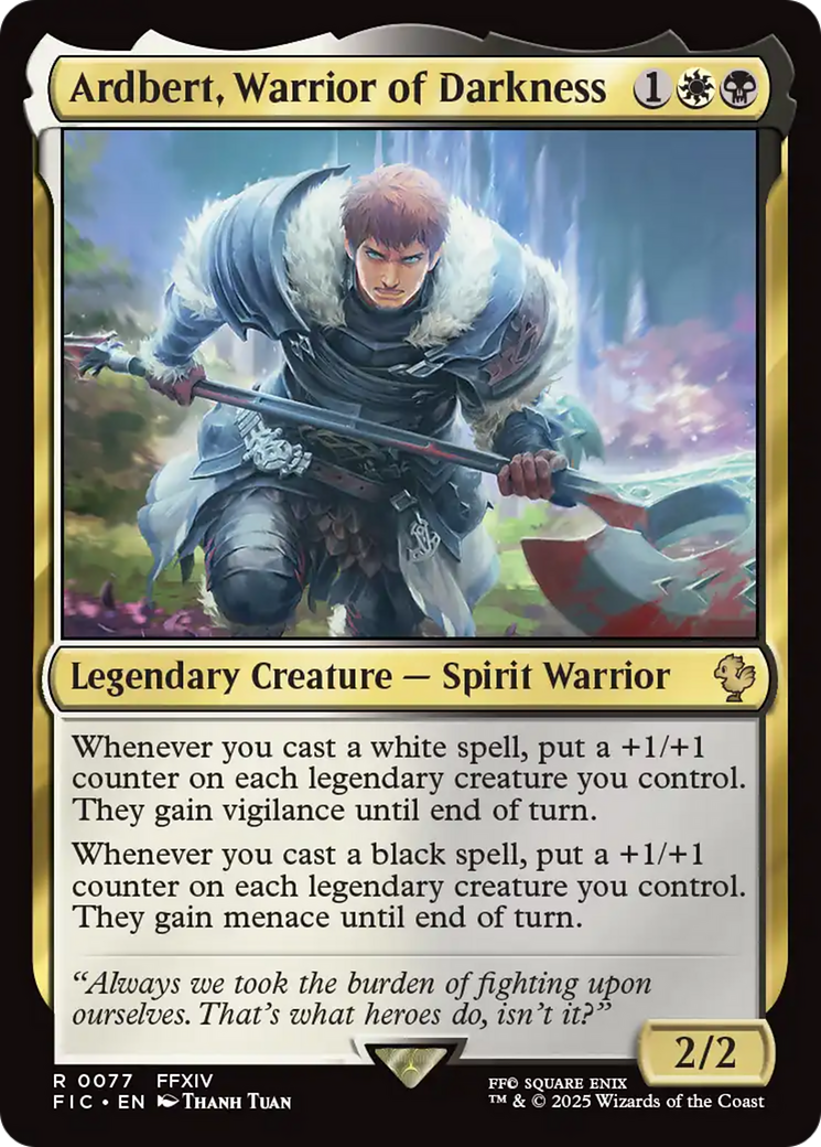 Ardbert, Warrior of Darkness [FINAL FANTASY Commander] | Rock City Comics
