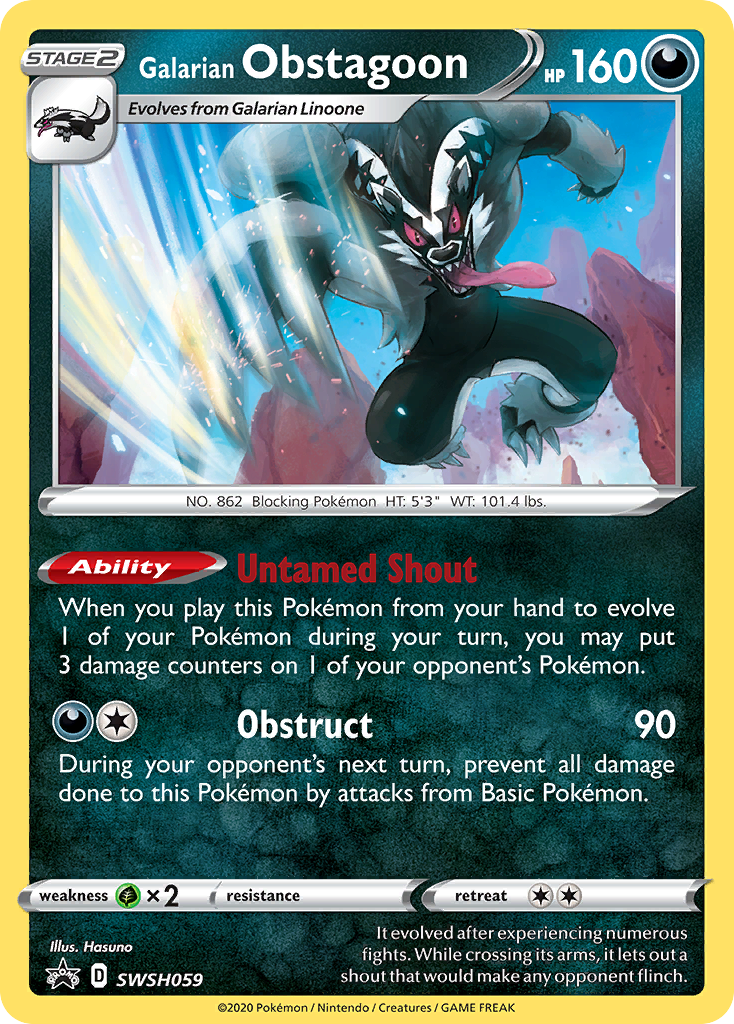 Galarian Obstagoon (SWSH059) [Sword & Shield: Black Star Promos] | Rock City Comics