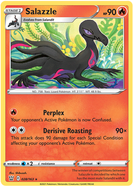 Salazzle (028/163) [Sword & Shield: Battle Styles] | Rock City Comics