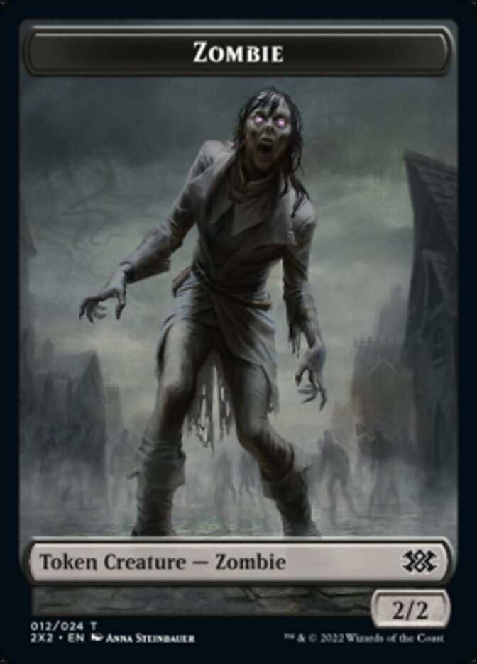 Zombie // Vampire Double-Sided Token [Double Masters 2022 Tokens] | Rock City Comics