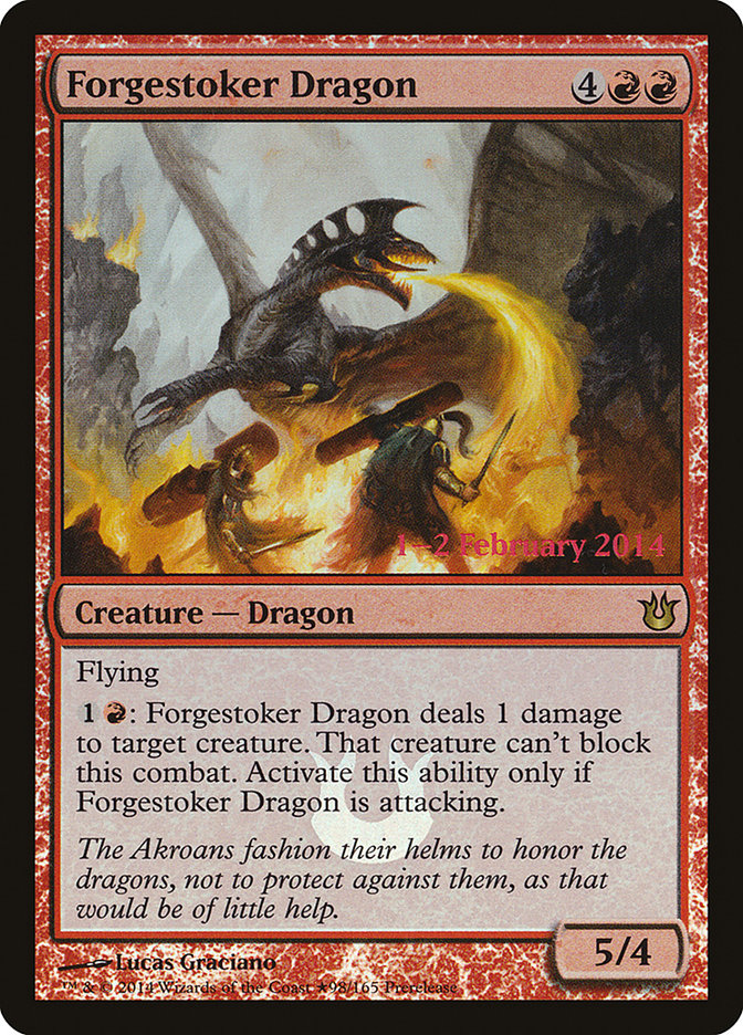 Forgestoker Dragon [Born of the Gods Prerelease Promos] | Rock City Comics