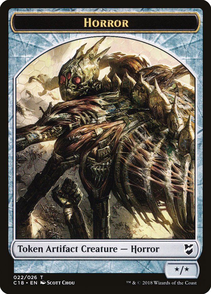 Horror Token [Commander 2018 Tokens] | Rock City Comics