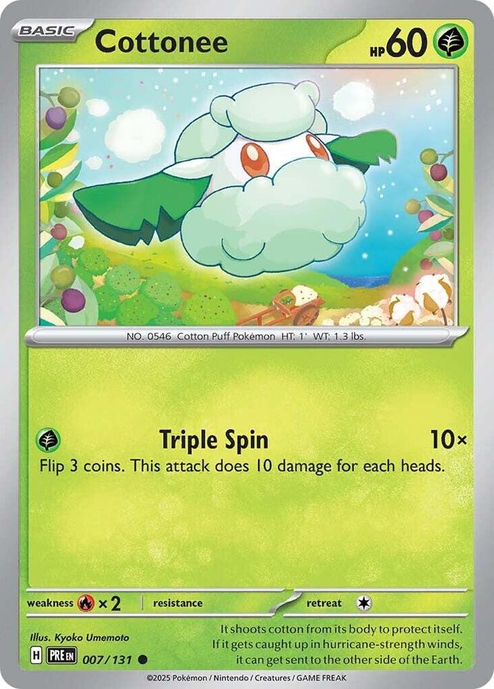 Cottonee (007/131) [Scarlet & Violet: Prismatic Evolutions] | Rock City Comics