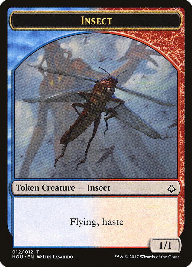 Champion of Wits // Insect Double-Sided Token [Hour of Devastation Tokens] | Rock City Comics