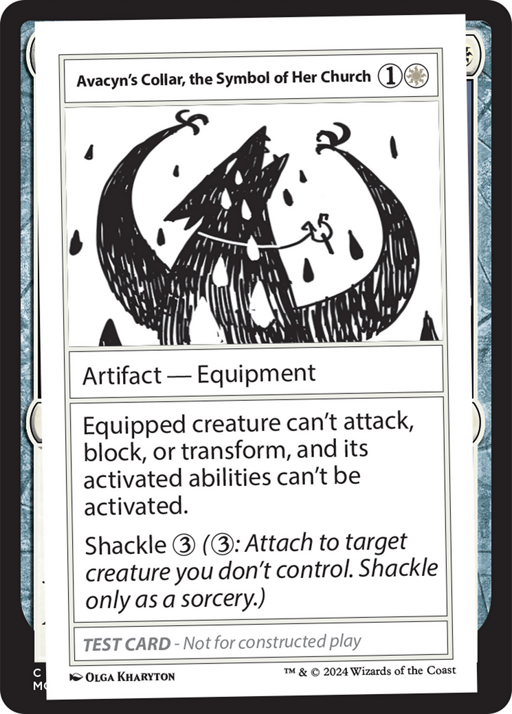 Avacyn's Collar, the Symbol of Her Church [Mystery Booster 2 Playtest Cards] | Rock City Comics