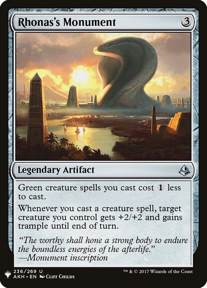 Rhonas's Monument [Mystery Booster] | Rock City Comics