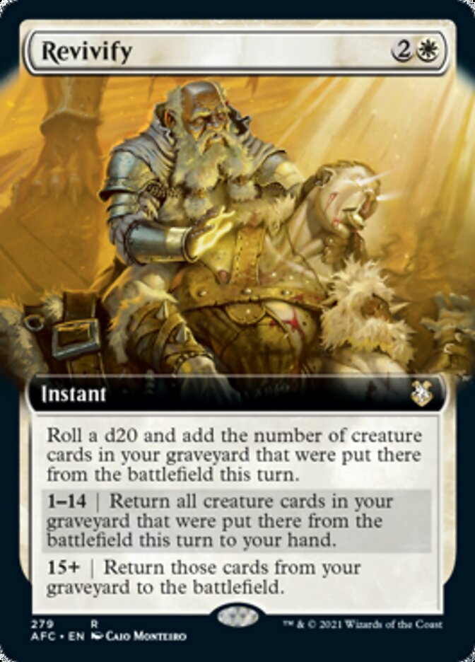 Revivify (Extended Art) [Dungeons & Dragons: Adventures in the Forgotten Realms Commander] | Rock City Comics