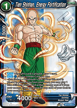 Tien Shinhan, Energy Fortification (Common) (BT13-045) [Supreme Rivalry] | Rock City Comics