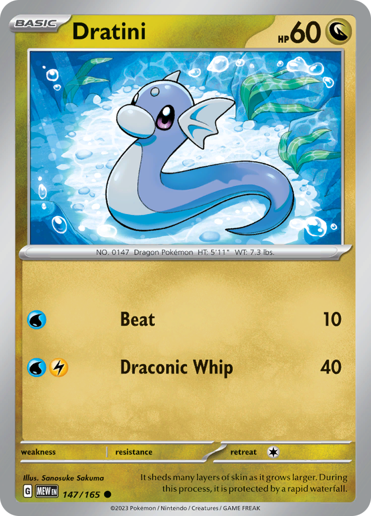 Dratini (147/165) [Scarlet & Violet: 151] | Rock City Comics