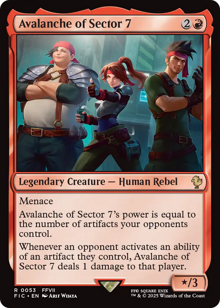 Avalanche of Sector 7 [FINAL FANTASY Commander] | Rock City Comics