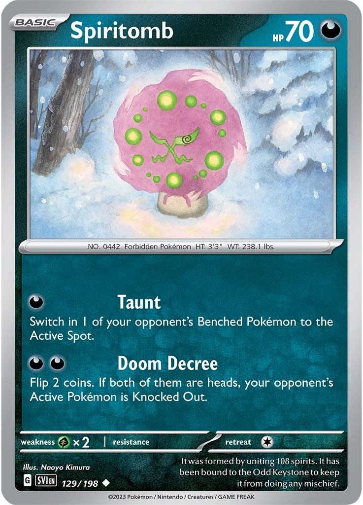 Spiritomb (129/198) [Scarlet & Violet: Base Set] | Rock City Comics