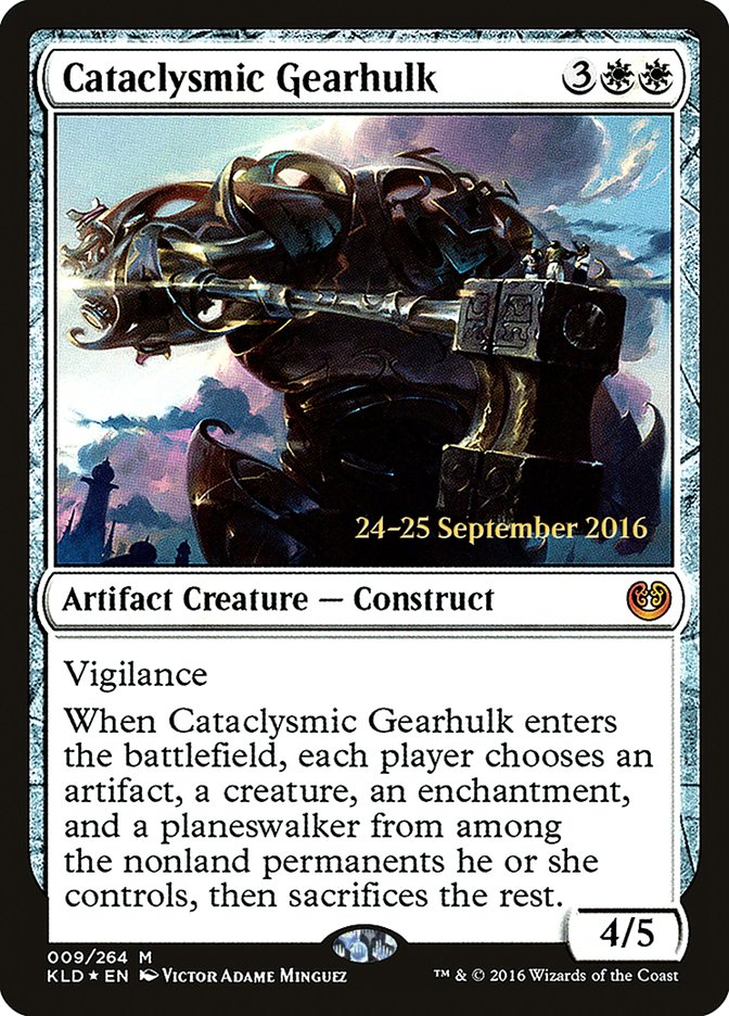 Cataclysmic Gearhulk [Kaladesh Prerelease Promos] | Rock City Comics