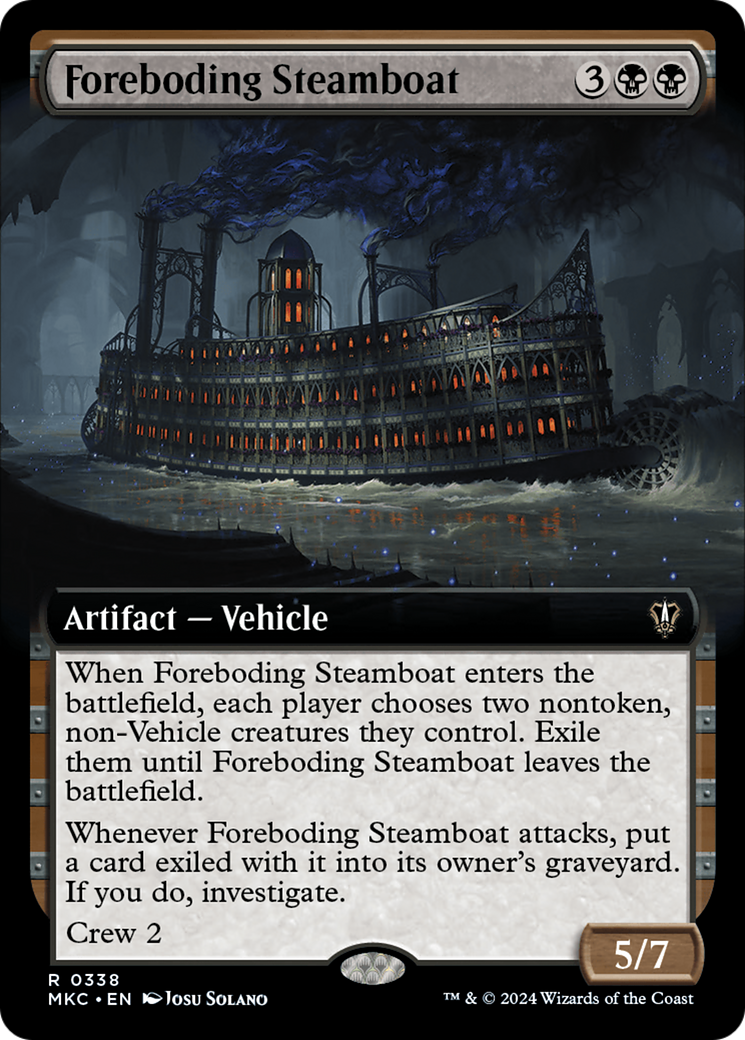 Foreboding Steamboat (Extended Art) [Murders at Karlov Manor Commander] | Rock City Comics