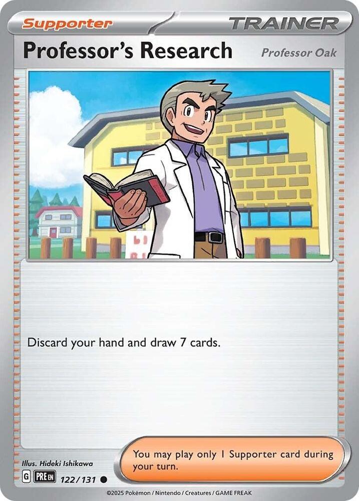 Professor's Research (122/131) [Professor Oak] [Scarlet & Violet: Prismatic Evolutions] | Rock City Comics