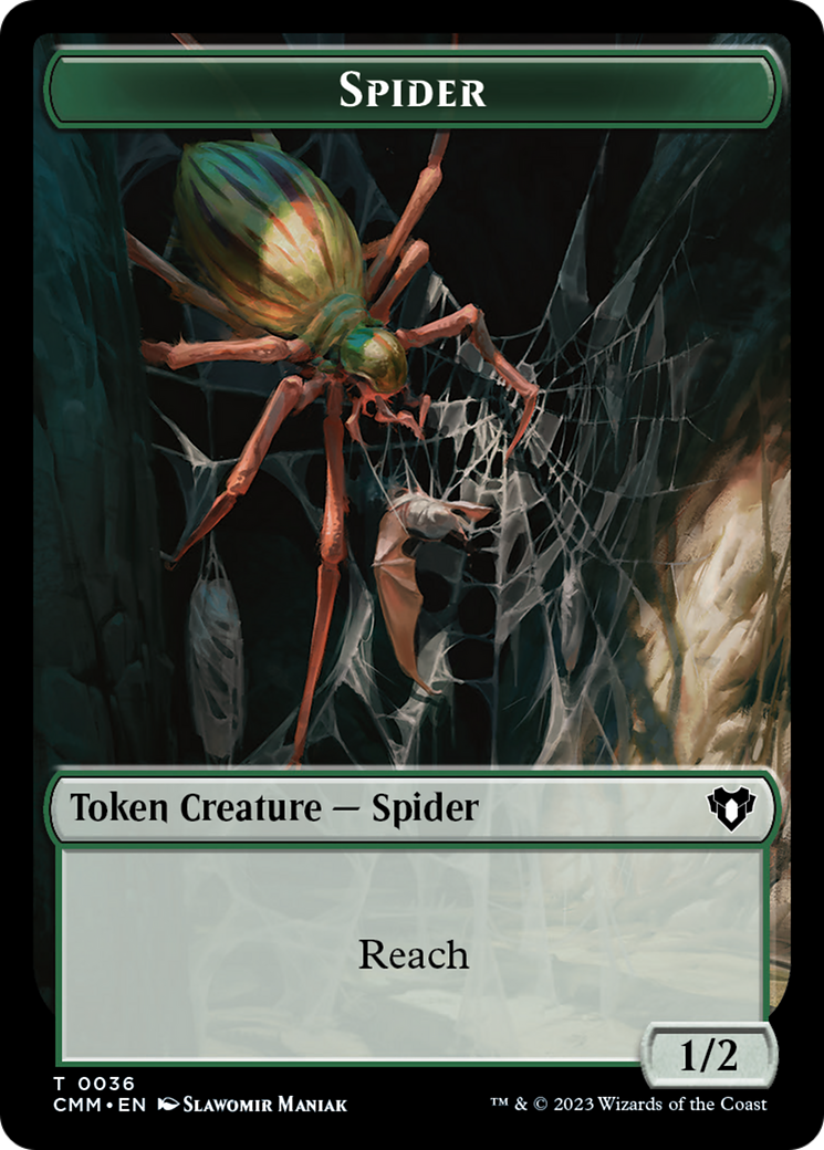 Eldrazi Scion // Spider Double-Sided Token [Commander Masters Tokens] | Rock City Comics