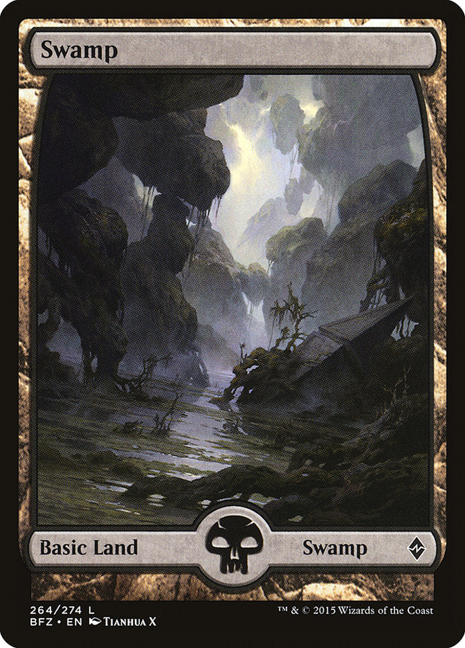 Swamp (264) (Full Art) [Battle for Zendikar] | Rock City Comics