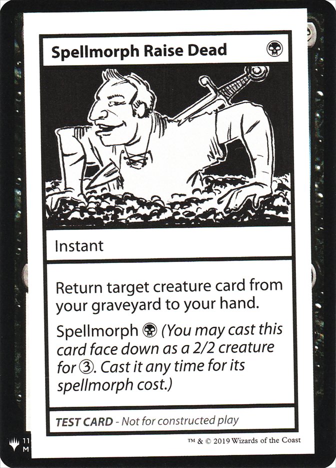 Spellmorph Raise Dead [Mystery Booster Playtest Cards] | Rock City Comics