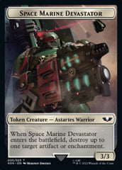 Soldier (002) // Space Marine Devastator Double-Sided Token [Warhammer 40,000 Tokens] | Rock City Comics