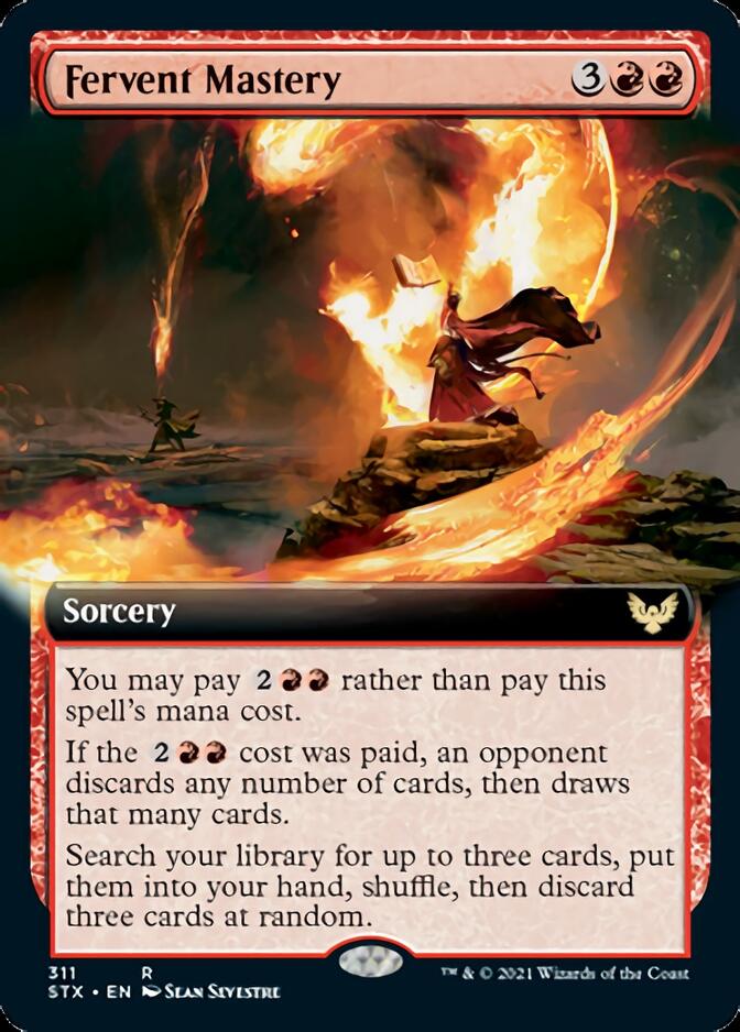 Fervent Mastery (Extended Art) [Strixhaven: School of Mages] | Rock City Comics