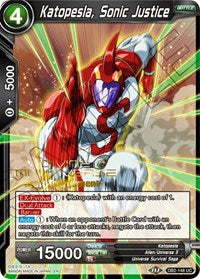 Katopesla, Sonic Justice (Divine Multiverse Draft Tournament) (DB2-148) [Tournament Promotion Cards] | Rock City Comics