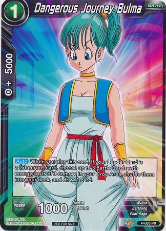 Dangerous Journey Bulma (P-083) [Promotion Cards] | Rock City Comics