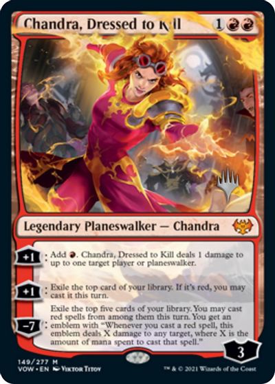 Chandra, Dressed to Kill (Promo Pack) [Innistrad: Crimson Vow Promos] | Rock City Comics