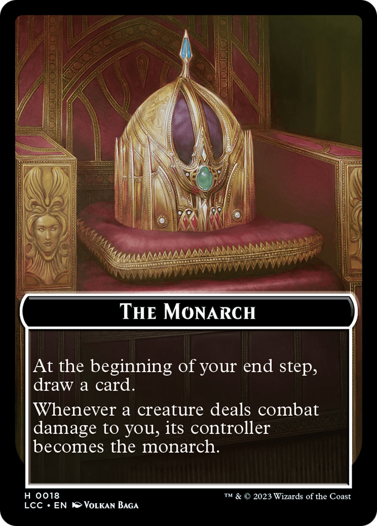 The Monarch // Pirate Double-Sided Token [The Lost Caverns of Ixalan Commander Tokens] | Rock City Comics