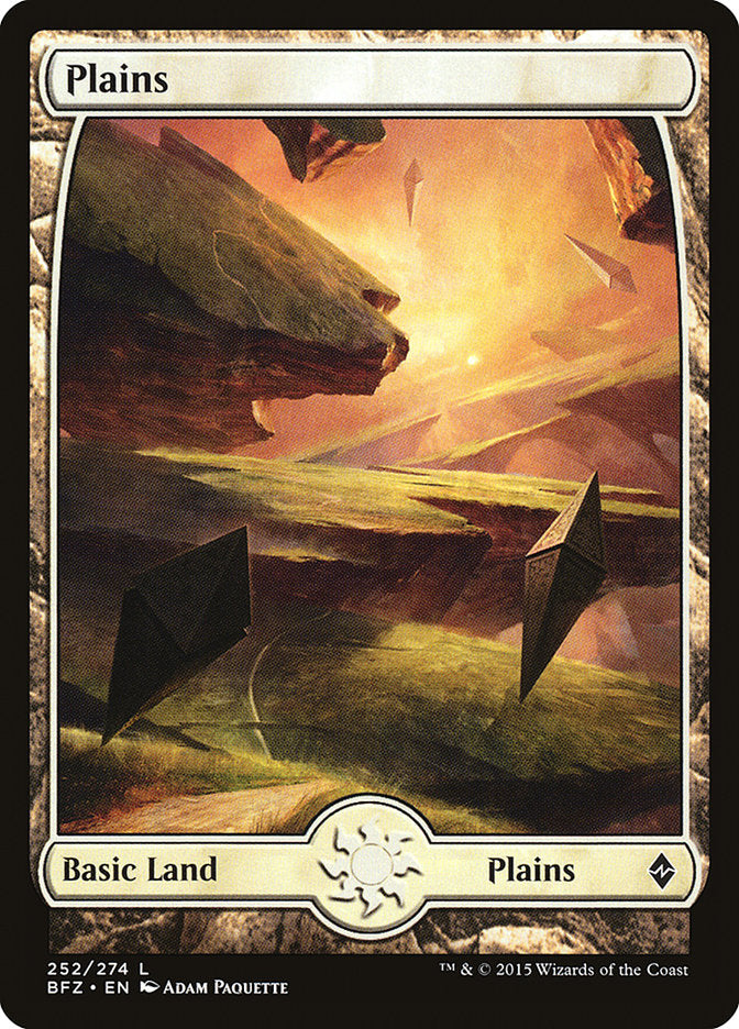 Plains (252) (Full Art) [Battle for Zendikar] | Rock City Comics