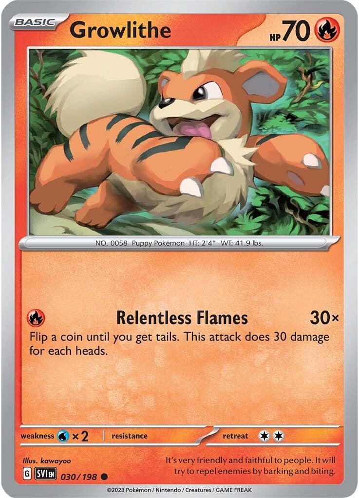 Growlithe (030/198) [Scarlet & Violet: Base Set] | Rock City Comics