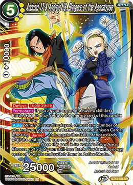 Android 17 & Android 18, Bringers of the Apocalypse (BT13-106) [Supreme Rivalry] | Rock City Comics