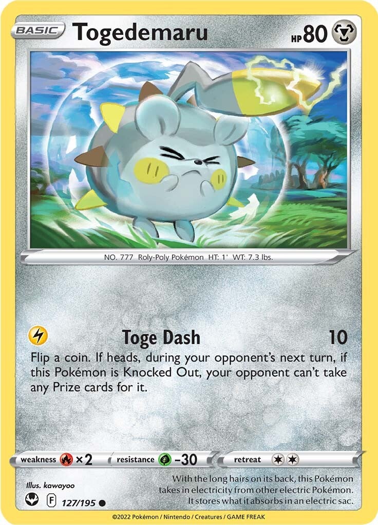 Togedemaru (127/195) [Sword & Shield: Silver Tempest] | Rock City Comics