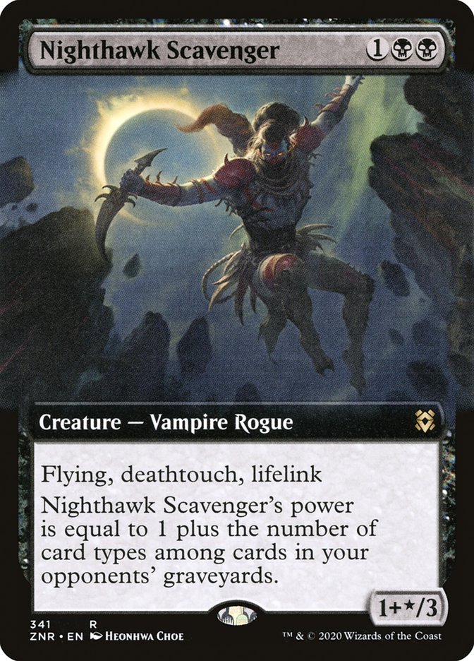Nighthawk Scavenger (Extended Art) [Zendikar Rising] | Rock City Comics
