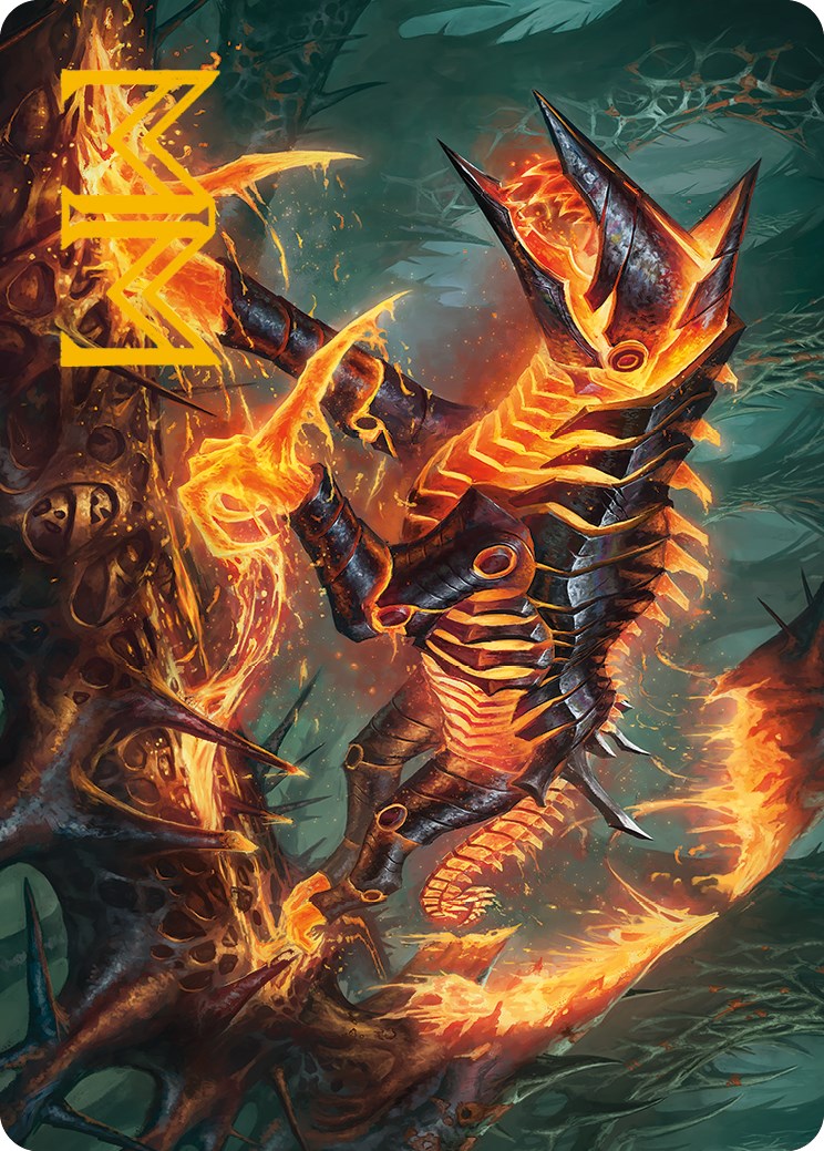 Kuldotha Cackler Art Card (Gold-Stamped Signature) [Phyrexia: All Will Be One Art Series] | Rock City Comics