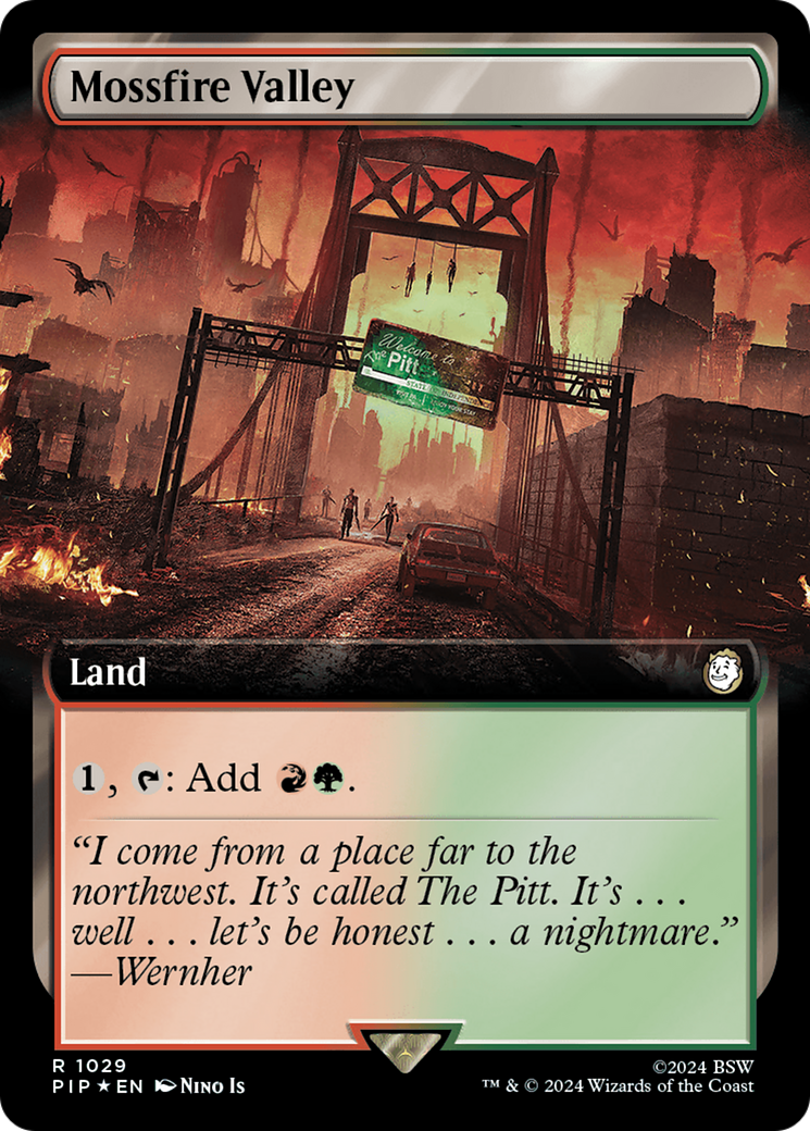 Mossfire Valley (Extended Art) (Surge Foil) [Fallout] | Rock City Comics