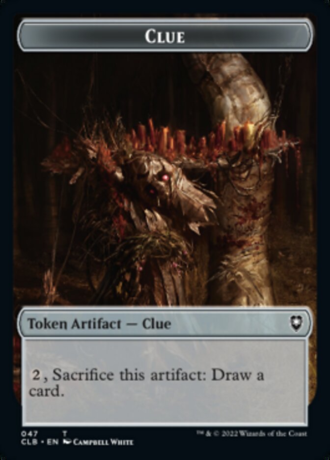 Shapeshifter (022) // Clue Double-Sided Token [Commander Legends: Battle for Baldur's Gate Tokens] | Rock City Comics