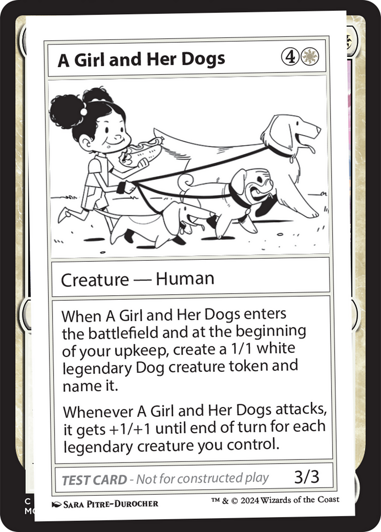 A Girl and Her Dogs [Mystery Booster 2 Playtest Cards] | Rock City Comics