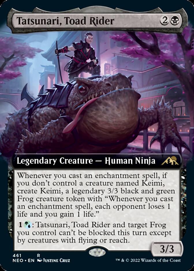 Tatsunari, Toad Rider (Extended Art) [Kamigawa: Neon Dynasty] | Rock City Comics