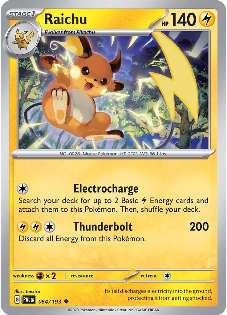 Raichu (064/193) [Scarlet & Violet: Paldea Evolved] | Rock City Comics