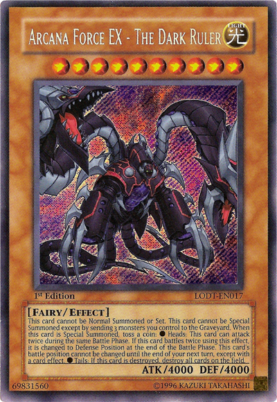 Arcana Force EX - The Dark Ruler [LODT-EN017] Secret Rare | Rock City Comics