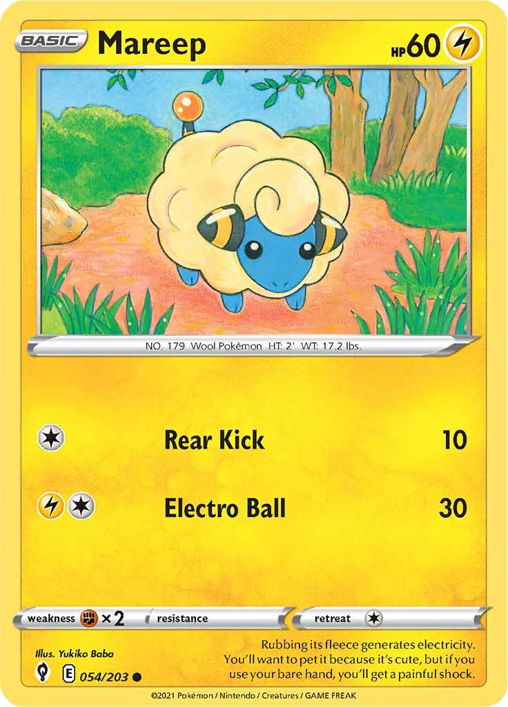 Mareep (054/203) [Sword & Shield: Evolving Skies] | Rock City Comics