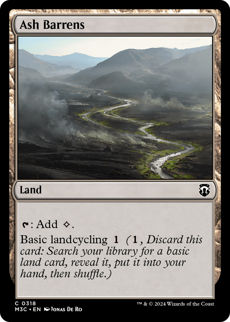 Ash Barrens (Ripple Foil) [Modern Horizons 3 Commander] | Rock City Comics