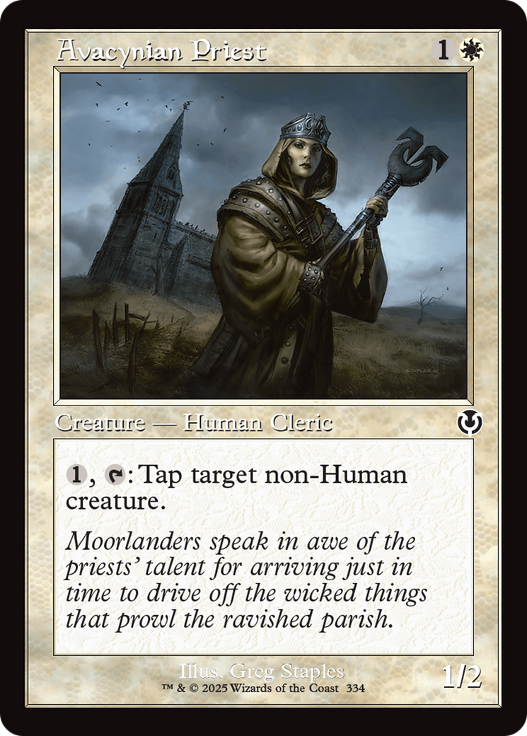 Avacynian Priest (Retro Frame) [Innistrad Remastered] | Rock City Comics