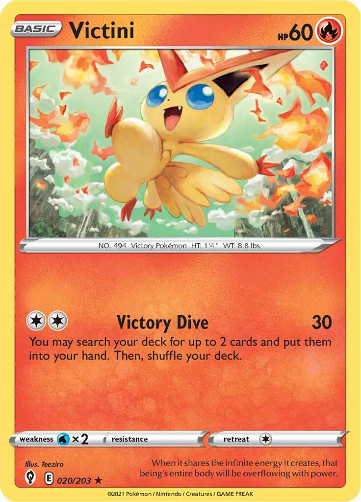 Victini (020/203) [Sword & Shield: Evolving Skies] | Rock City Comics